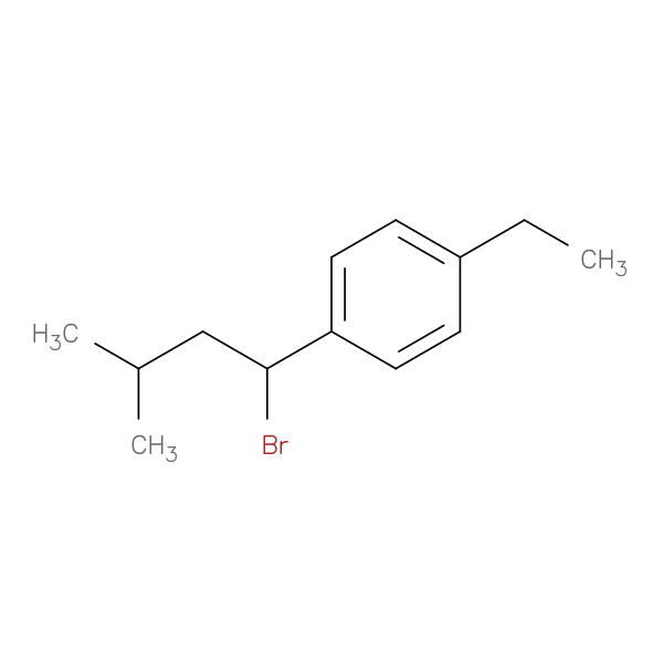 1-(1-Bromo-3-methylbutyl)-4-ethylbenzene