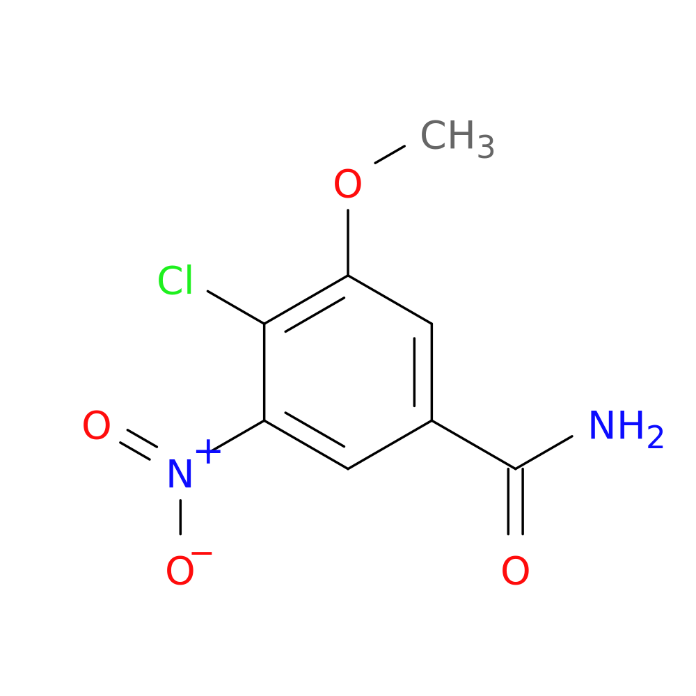 4-Chloro-3-methoxy-5-nitrobenzamide