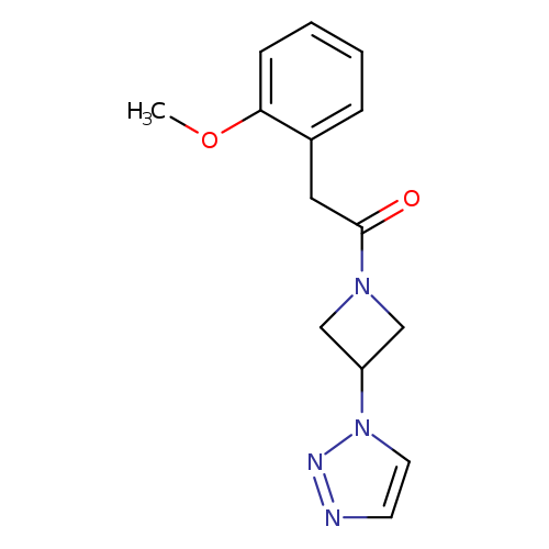 2-(2-methoxyphenyl)-1-[3-(1H-1,2,3-triazol-1-yl)azetidin-1-yl]ethan-1-one