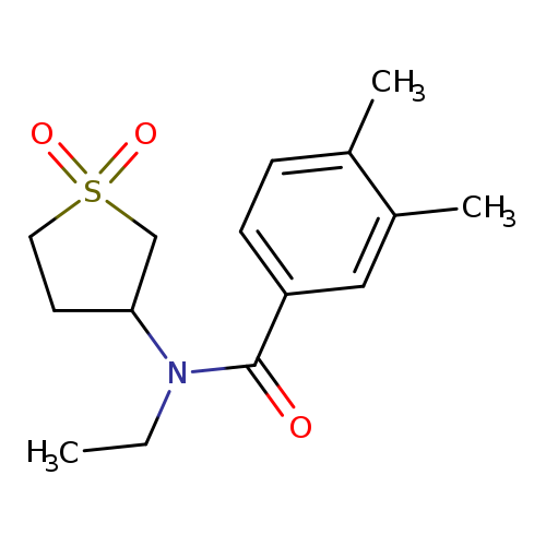 N-(1,1-dioxo-1lambda6-thiolan-3-yl)-N-ethyl-3,4-dimethylbenzamide