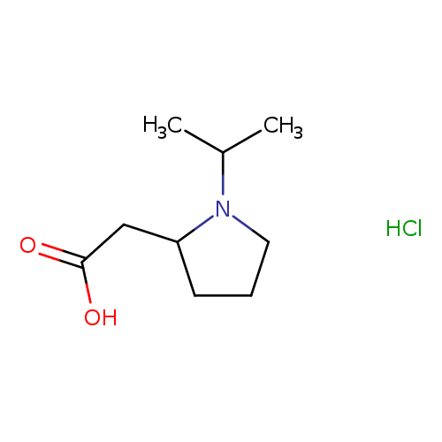 2-[1-(propan-2-yl)pyrrolidin-2-yl]acetic acid hydrochloride
