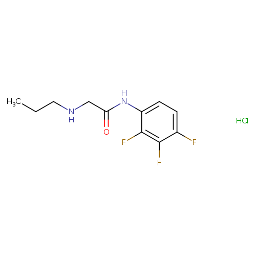 2-(propylamino)-N-(2,3,4-trifluorophenyl)acetamide hydrochloride