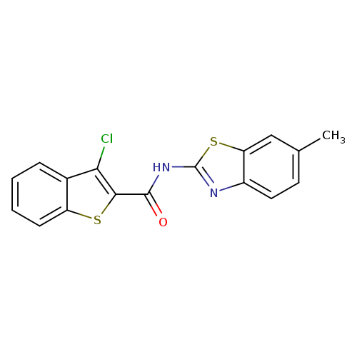 3-chloro-N-(6-methyl-1,3-benzothiazol-2-yl)-1-benzothiophene-2-carboxamide