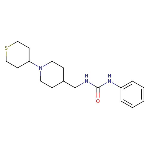 1-phenyl-3-{[1-(thian-4-yl)piperidin-4-yl]methyl}urea