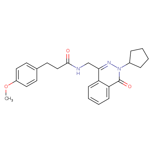 N-[(3-cyclopentyl-4-oxo-3,4-dihydrophthalazin-1-yl)methyl]-3-(4-methoxyphenyl)propanamide