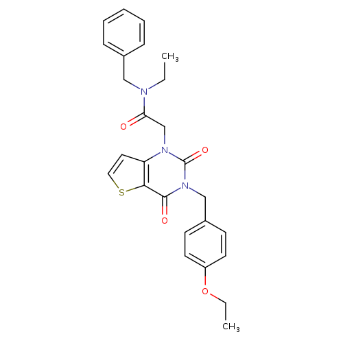 N-benzyl-2-{3-[(4-ethoxyphenyl)methyl]-2,4-dioxo-1H,2H,3H,4H-thieno[3,2-d]pyrimidin-1-yl}-N-ethylacetamide