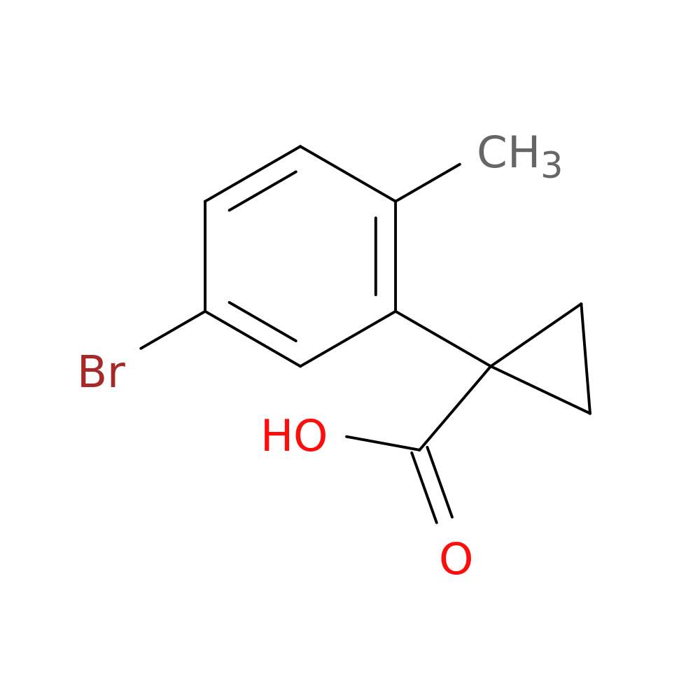 1-(5-bromo-2-methylphenyl)cyclopropane-1-carboxylic acid