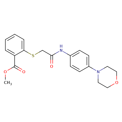 methyl 2-[({[4-(morpholin-4-yl)phenyl]carbamoyl}methyl)sulfanyl]benzoate