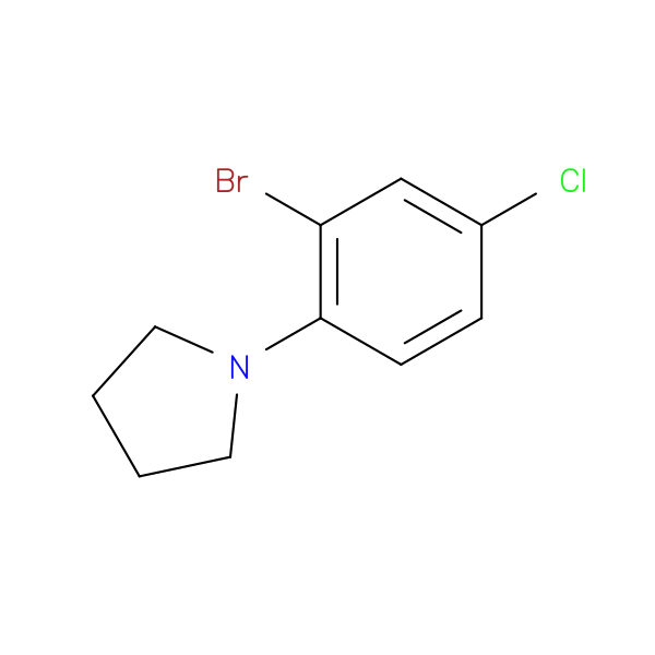 1-(2-Bromo-4-chlorophenyl)pyrrolidine