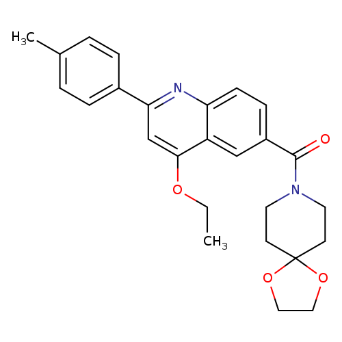 8-[4-ethoxy-2-(4-methylphenyl)quinoline-6-carbonyl]-1,4-dioxa-8-azaspiro[4.5]decane