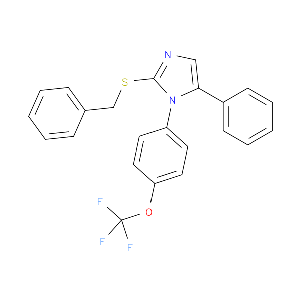 2-(benzylsulfanyl)-5-phenyl-1-[4-(trifluoromethoxy)phenyl]-1H-imidazole