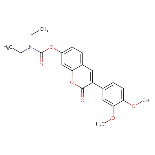 3-(3,4-dimethoxyphenyl)-2-oxo-2H-chromen-7-yl N,N-diethylcarbamate