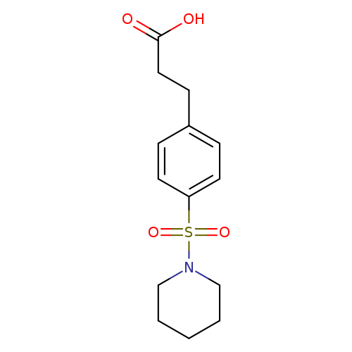 3-[4-(piperidine-1-sulfonyl)phenyl]propanoic acid