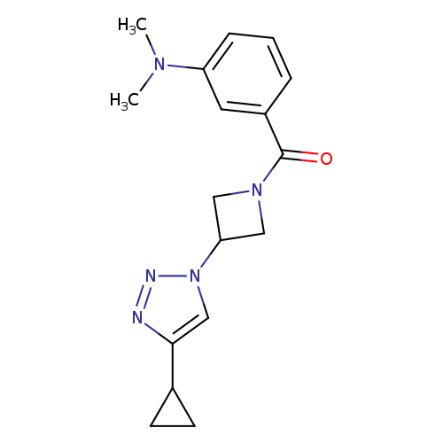 3-[3-(4-cyclopropyl-1H-1,2,3-triazol-1-yl)azetidine-1-carbonyl]-N,N-dimethylaniline