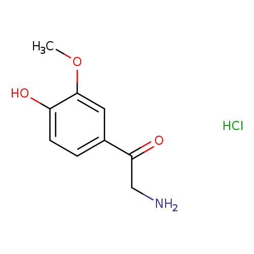 2-amino-1-(4-hydroxy-3-methoxyphenyl)ethan-1-onehydrochloride
