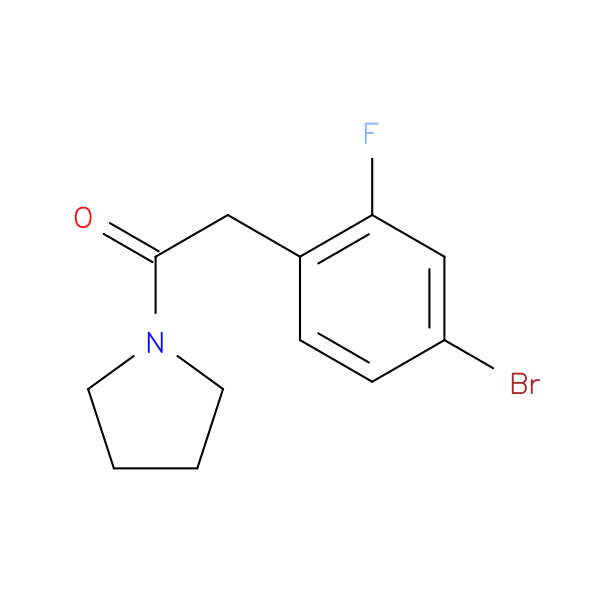 2-(4-Bromo-2-fluoro-phenyl)-1-pyrrolidin-1-yl-ethanone