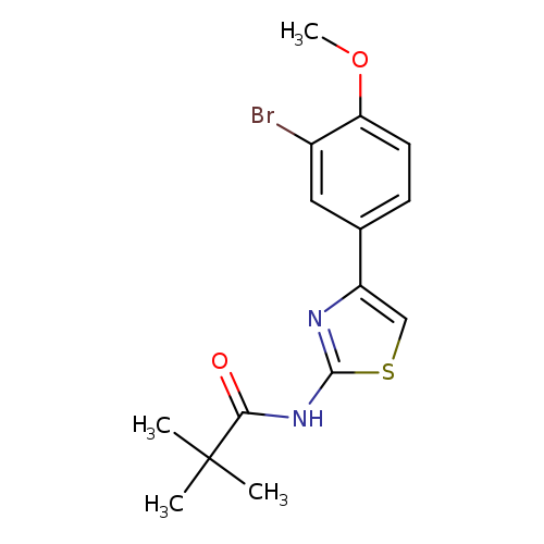 N-[4-(3-bromo-4-methoxyphenyl)-1,3-thiazol-2-yl]-2,2-dimethylpropanamide