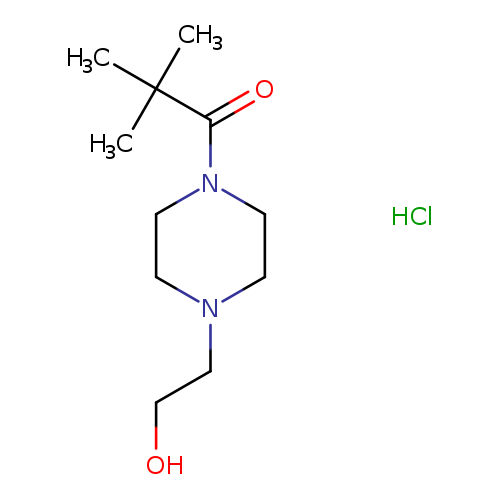 2-[4-(2,2-Dimethylpropanoyl)piperazin-1-yl]ethanol hydrochloride