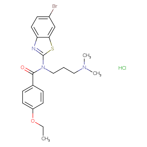 N-(6-bromo-1,3-benzothiazol-2-yl)-N-[3-(dimethylamino)propyl]-4-ethoxybenzamide hydrochloride
