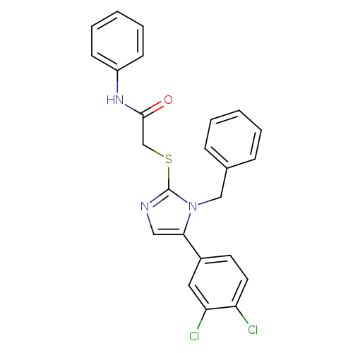 2-{[1-benzyl-5-(3,4-dichlorophenyl)-1H-imidazol-2-yl]sulfanyl}-N-phenylacetamide