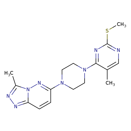 5-methyl-4-(4-{3-methyl-[1,2,4]triazolo[4,3-b]pyridazin-6-yl}piperazin-1-yl)-2-(methylsulfanyl)pyrimidine