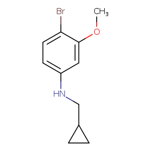 4-bromo-N-(cyclopropylmethyl)-3-methoxyaniline