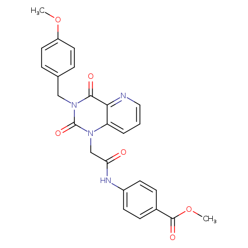 methyl 4-(2-{3-[(4-methoxyphenyl)methyl]-2,4-dioxo-1H,2H,3H,4H-pyrido[3,2-d]pyrimidin-1-yl}acetamido)benzoate