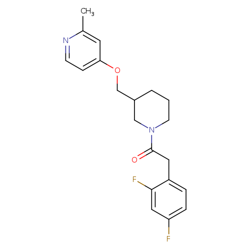 2-(2,4-difluorophenyl)-1-(3-{[(2-methylpyridin-4-yl)oxy]methyl}piperidin-1-yl)ethan-1-one