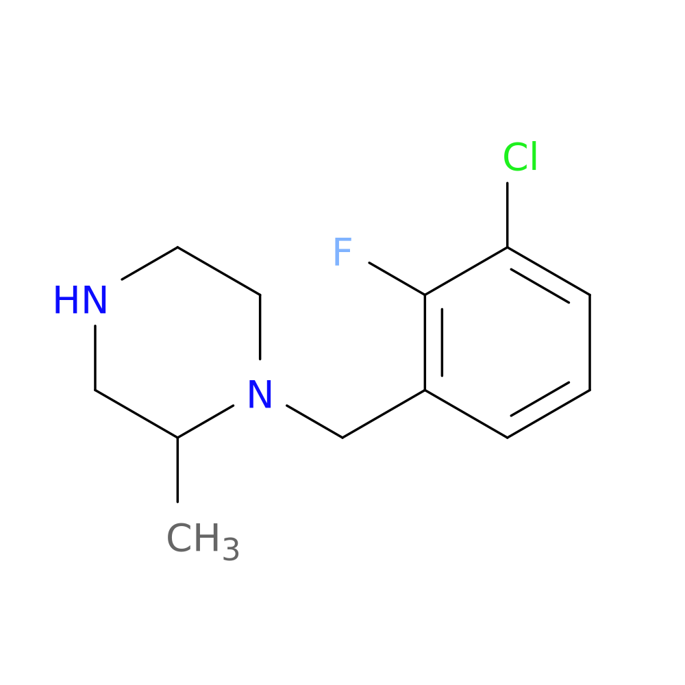 1-[(3-chloro-2-fluorophenyl)methyl]-2-methylpiperazine