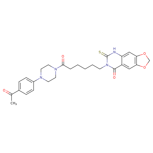 7-{6-[4-(4-acetylphenyl)piperazin-1-yl]-6-oxohexyl}-6-sulfanylidene-2H,5H,6H,7H,8H-[1,3]dioxolo[4,5-g]quinazolin-8-one