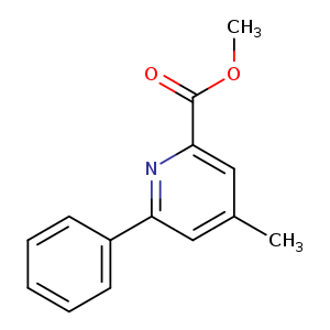 2-Pyridinecarboxylic acid, 4-methyl-6-phenyl-, methyl ester