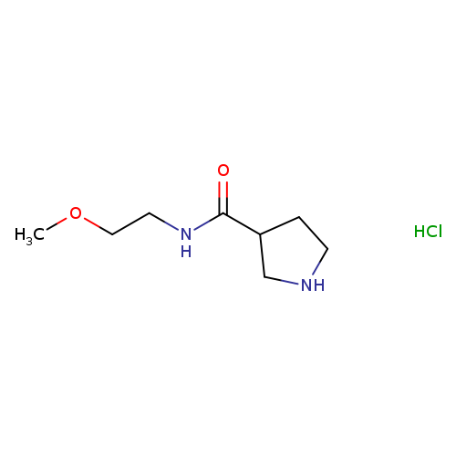 N-(2-methoxyethyl)pyrrolidine-3-carboxamidehydrochloride