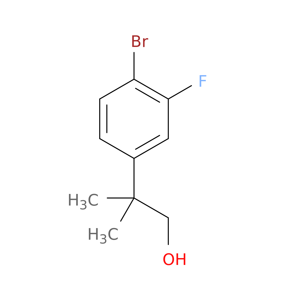 2-(4-bromo-3-fluorophenyl)-2-methylpropan-1-ol