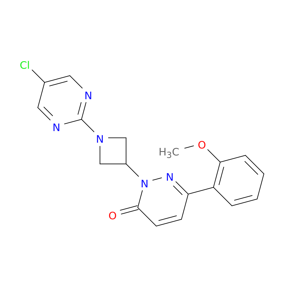 2-[1-(5-chloropyrimidin-2-yl)azetidin-3-yl]-6-(2-methoxyphenyl)-2,3-dihydropyridazin-3-one