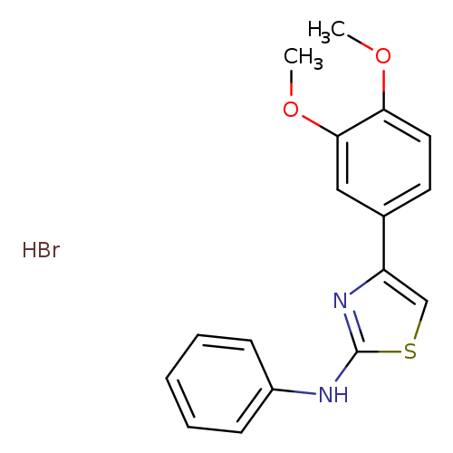 4-(3,4-dimethoxyphenyl)-N-phenyl-1,3-thiazol-2-amine hydrobromide