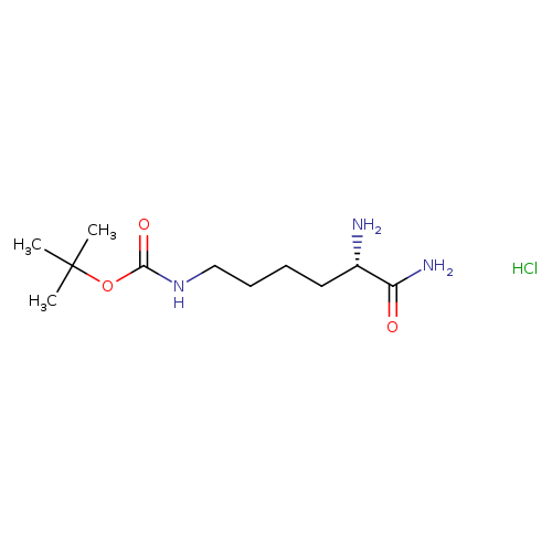 Carbamic acid, N-[(5S)-5,6-diamino-6-oxohexyl]-, 1,1-dimethylethyl ester, hydrochloride (1:1)