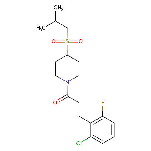 3-(2-chloro-6-fluorophenyl)-1-[4-(2-methylpropanesulfonyl)piperidin-1-yl]propan-1-one