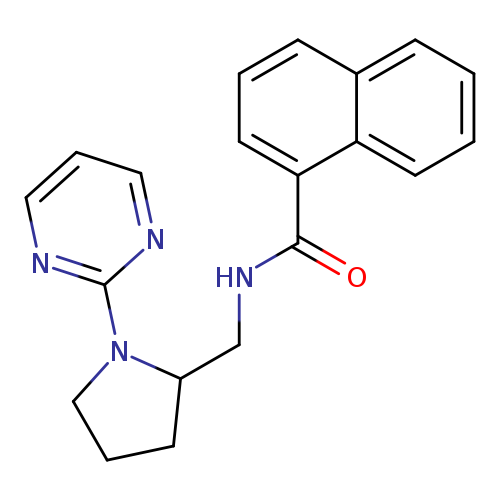 N-{[1-(pyrimidin-2-yl)pyrrolidin-2-yl]methyl}naphthalene-1-carboxamide