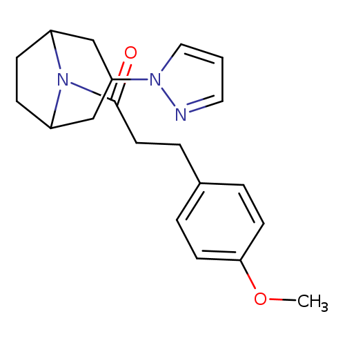 3-(4-methoxyphenyl)-1-[3-(1H-pyrazol-1-yl)-8-azabicyclo[3.2.1]octan-8-yl]propan-1-one
