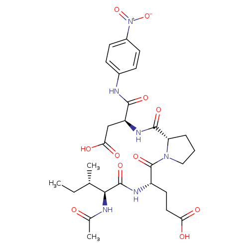 (S)-4-((2S,3S)-2-Acetamido-3-methylpentanamido)-5-((S)-2-(((S)-3-carboxy-1-((4-nitrophenyl)amino)-1-oxopropan-2-yl)carbamoyl)pyrrolidin-1-yl)-5-oxopentanoic acid