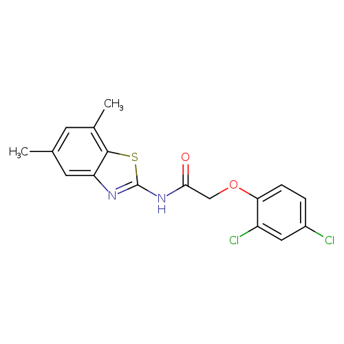 2-(2,4-dichlorophenoxy)-N-(5,7-dimethyl-1,3-benzothiazol-2-yl)acetamide