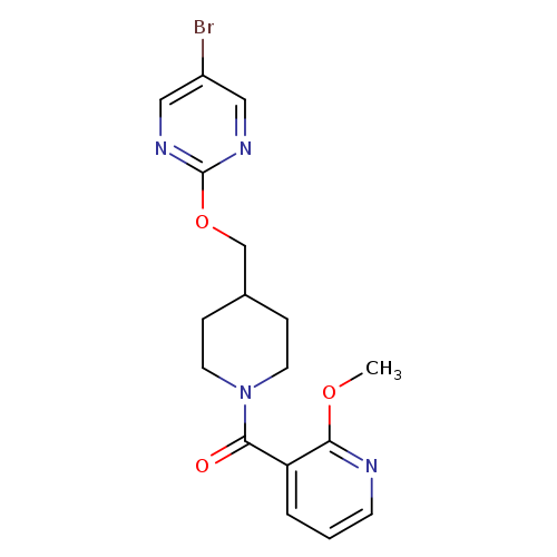 5-bromo-2-{[1-(2-methoxypyridine-3-carbonyl)piperidin-4-yl]methoxy}pyrimidine