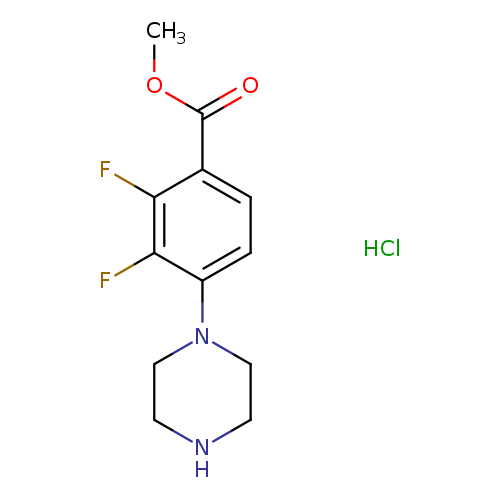 methyl2,3-difluoro-4-(piperazin-1-yl)benzoatehydrochloride