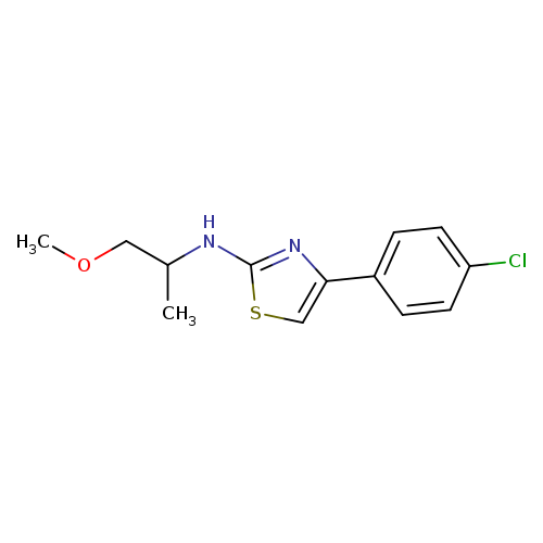 4-(4-chlorophenyl)-N-(1-methoxypropan-2-yl)-1,3-thiazol-2-amine