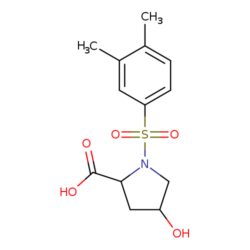 1-(3,4-dimethylbenzenesulfonyl)-4-hydroxypyrrolidine-2-carboxylic acid