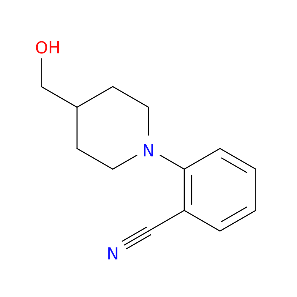 2-[4-(hydroxymethyl)piperidin-1-yl]benzonitrile
