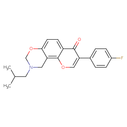 3-(4-fluorophenyl)-9-(2-methylpropyl)-4H,8H,9H,10H-chromeno[8,7-e][1,3]oxazin-4-one