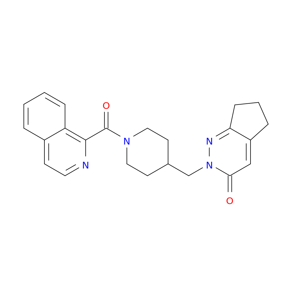 2-{[1-(isoquinoline-1-carbonyl)piperidin-4-yl]methyl}-2H,3H,5H,6H,7H-cyclopenta[c]pyridazin-3-one