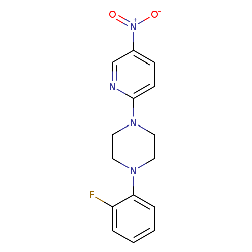 1-(2-fluorophenyl)-4-(5-nitropyridin-2-yl)piperazine