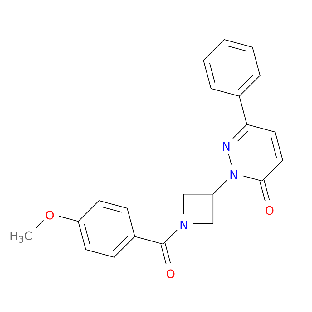 2-[1-(4-methoxybenzoyl)azetidin-3-yl]-6-phenyl-2,3-dihydropyridazin-3-one